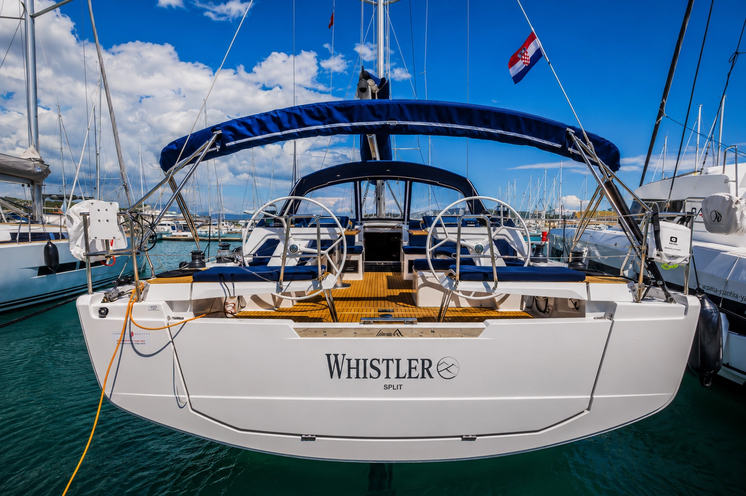 Whistler stern, close view