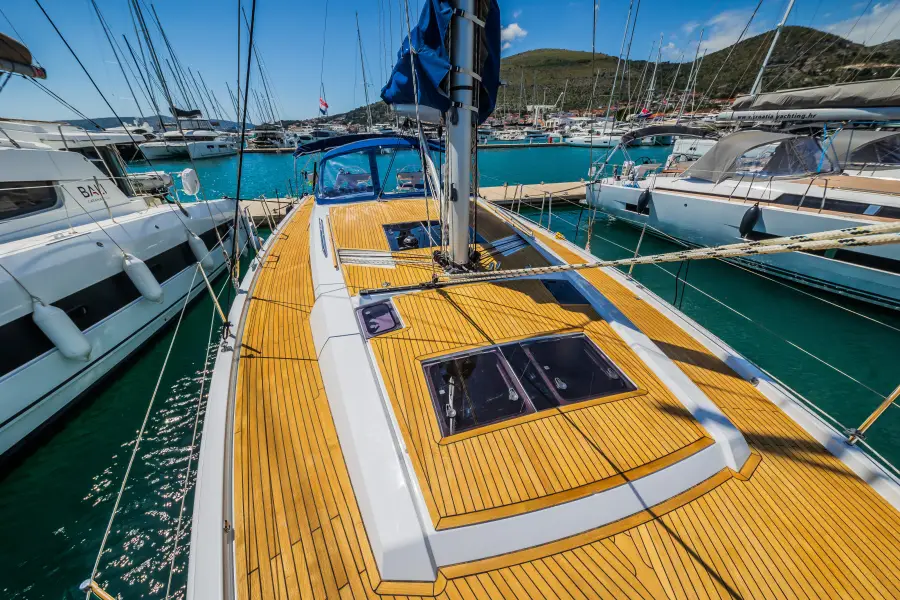 Whistler foredeck with archipelago beyond
