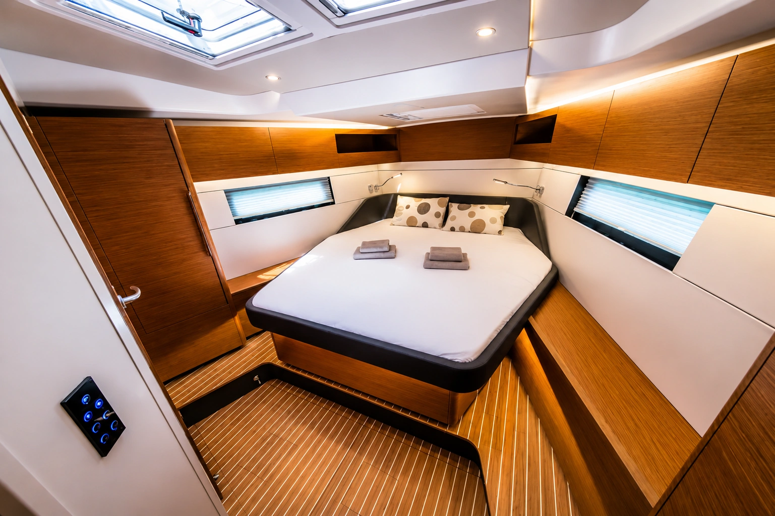 Whistler owner's cabin, island double berth